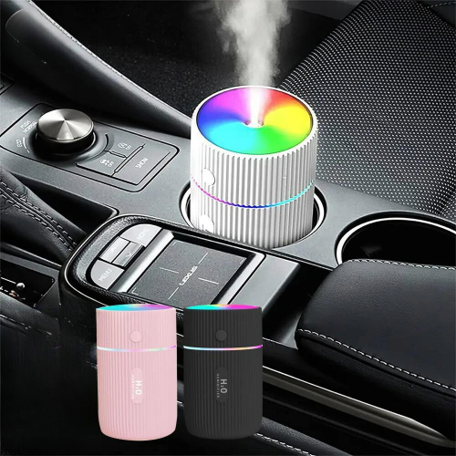 Mini Car Air Humidifier, Portable Air Freshener with LED Night Light