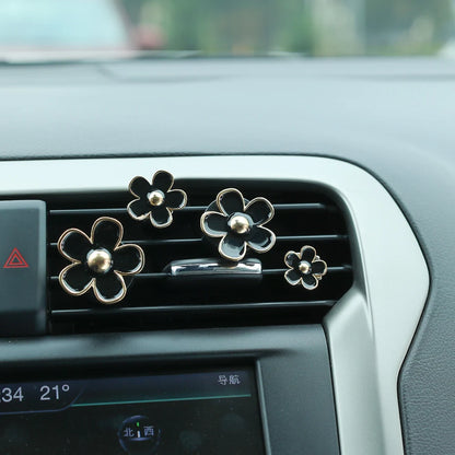 4-in-1 Car Interior Perfume Clips, Small Daisy Design