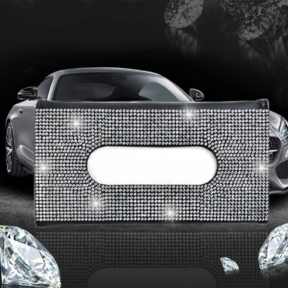 Car Visor Rhinsestone Tissue Box