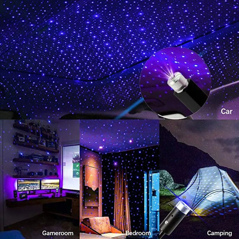 Starlit Sky: Mini LED Roof Projector for Car Roofs